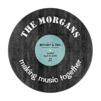 ミュージックパーソナライズされたアルバムレトロデザイン カッティングボード