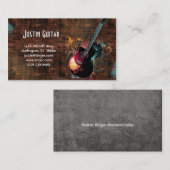 ミュージックビジネスカードギターブリックDJ 名刺 (正面/裏面)
