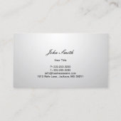 ミュージックビューティフルホワイトグランドピアノ 名刺 (裏面)