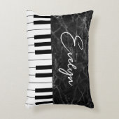 ミュージックピアノをテーマにした装飾用クッションピアニスト アクセントクッション (正面(垂直))