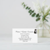 ミュージックピアノギターレッスン先生インストラクター 名刺 (スタンド正面)