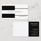 ミュージックピアノレッスンプロフェッショナルインストラクター 名刺 (正面/裏面)