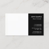 ミュージックピアノレッスンプロフェッショナルインストラクター 名刺 (裏面)