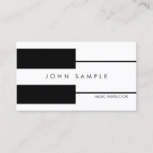 ミュージックピアノレッスンプロフェッショナルインストラクター 名刺 (正面)