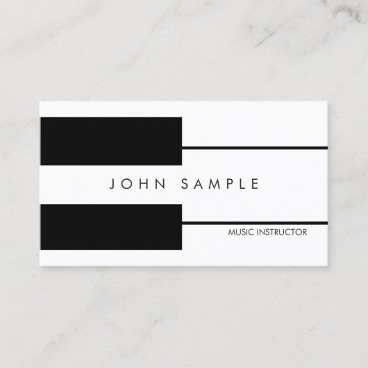 ミュージックピアノレッスンプロフェッショナルインストラクター 名刺 (正面)