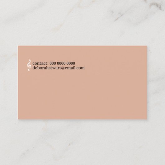 ミュージックピアノ先生エレガントダスティバラ 名刺 (裏面)