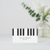 ミュージックピアノ先生/ピアニストプロフェッショナル 名刺 (スタンド正面)