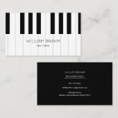 ミュージックピアノ先生/ピアニストプロフェッショナル 名刺 (正面/裏面)