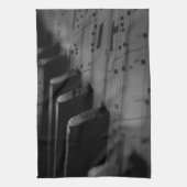 ミュージックピアノ鍵 キッチンタオル (縦)