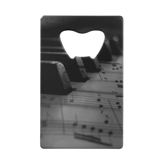 ミュージックピアノ鍵 クレジットカード栓抜き (正面)