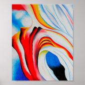 ミュージックピンクとブルー，ジョージア・オキーフ， ポスター (正面)