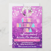 ミュージックファンインマイ誕生日時代誕生日招待状 招待状 (正面)
