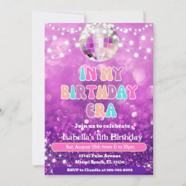 ミュージックファンインマイ誕生日時代誕生日招待状 招待状