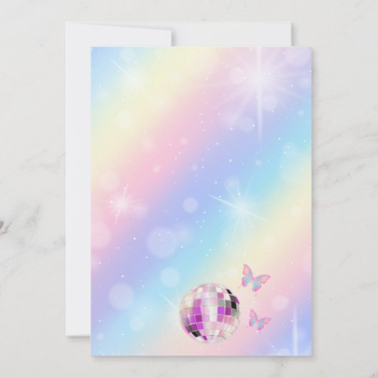 ミュージックファンインマイ誕生日時代誕生日招待状 招待状 (裏面)