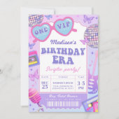 ミュージックファンインマイ誕生日時代誕生日 招待状 (正面)