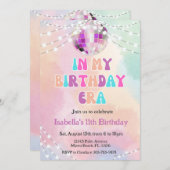 ミュージックファン・イン・マイ・バースデー・エラ バースデー・招待状 招待状 (正面/裏面)