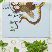 ミュージックフクロウ キッチンタオル (折り畳み)