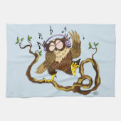 ミュージックフクロウ キッチンタオル (横)