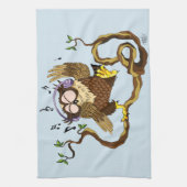 ミュージックフクロウ キッチンタオル (縦)