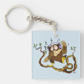 ミュージックフクロウ キーホルダー (正面)