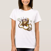 ミュージックフクロウ Tシャツ (正面)