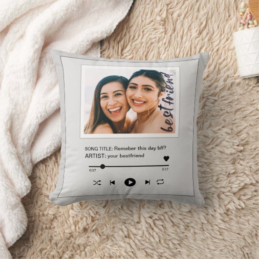 ミュージックプレおもしろいーヤーのベストフレンドフォトキープス クッション (ブランケット)