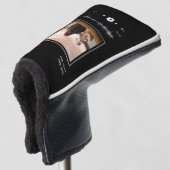 ミュージックプレーヤーアーティストと曲のパーソナライズされた写真 ゴルフヘッドカバー (3/4 正面)