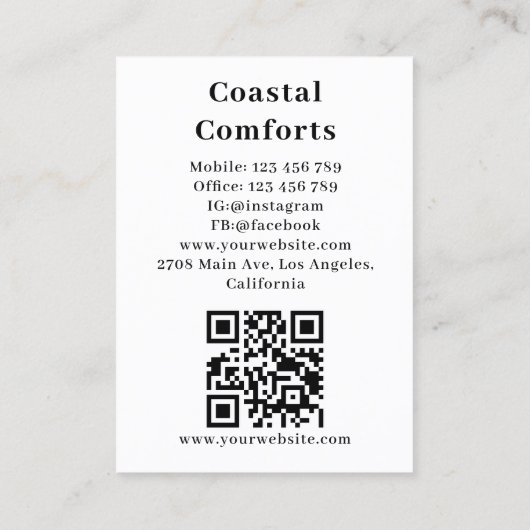 ミュージックプレーヤーバケーションレンタルアパートメント 名刺 (裏面)