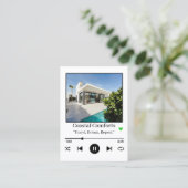 ミュージックプレーヤーバケーションレンタルアパートメント 名刺 (スタンド正面)