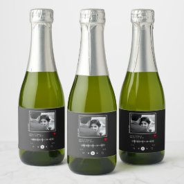 ミュージックプレ結婚イヤー スパークリングワインラベル