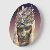 ミュージックヘッドクロック ラージ壁時計 (傾斜)