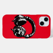 ミュージックヘッドフォンDJ誕生日パーティー Case-Mate iPhoneケース (裏面 (横))