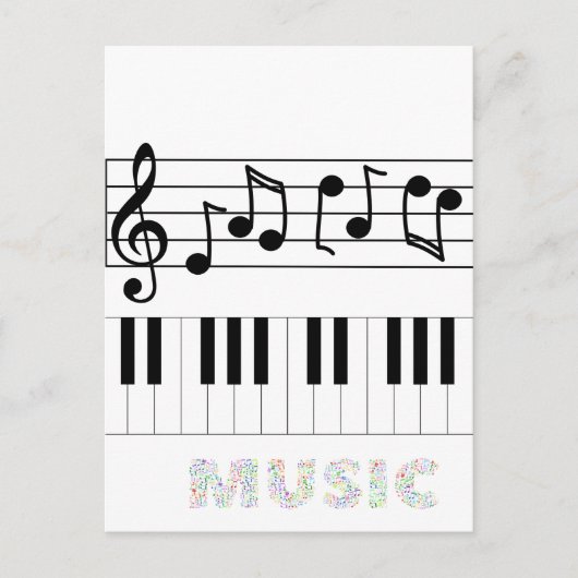 ミュージックホリデー葉書 シーズンポストカード (正面)