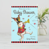 ミュージックメーカー!ウサギの招待カード 招待状 (スタンド正面)