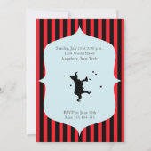 ミュージックメーカー!ウサギの招待カード 招待状 (裏面)