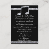 ミュージックラバーズダイヤモンドきらめくオンブラック結婚ズ エンクロージャーカード (裏面)