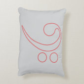 ミュージックラバーズベースクレフ、 音符記号枕 アクセントクッション (裏面(縦))