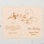 ミュージックラバーズ結婚式 プログラム (正面/裏面)