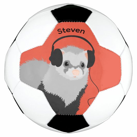 ミュージックラバーフェレット名 サッカーボール (正面)