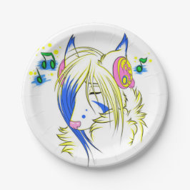 ミュージックラバープレート ペーパープレート