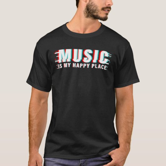 ミュージックラバーミュージシャン衣装EDM Music DJ ポップ・アートの Music Tシャツ (正面)