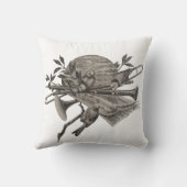 ミュージックラバーヴィンテージエッチングバンド楽器 クッション (裏面)