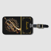 ミュージックラバー芸術的ズ ラゲッジタグ (正面横)