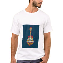 ミュージックラバー ギター ワードアート Tシャツ
