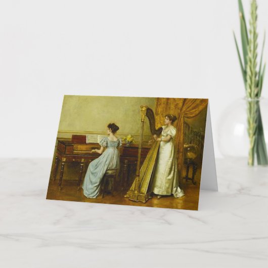 ミュージックルームのグリーティングカード カード (正面)