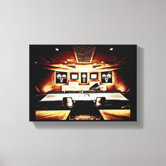 ミュージックレコーディングスタジオ キャンバスプリント (正面)