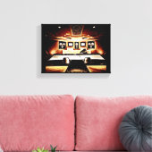 ミュージックレコーディングスタジオ キャンバスプリント (インサイチュ (リビング))