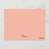 ミュージックレッドギター音波葉書 ポストカード (裏面)