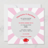 ミュージックレトロビニールレコード結婚式招待状 招待状 (裏面)