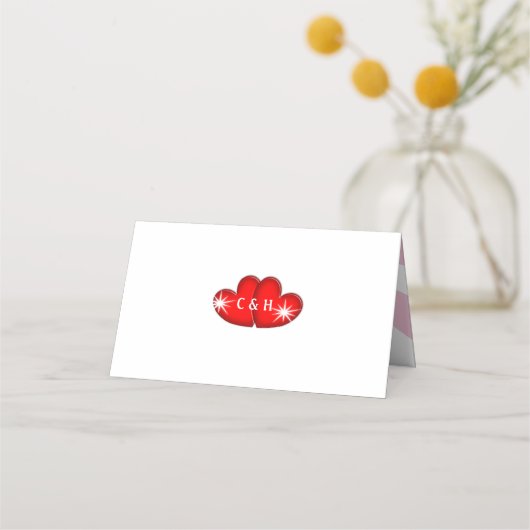 ミュージックレトロビニ結婚ルレコードのおもしろい プレイスカード (裏面)